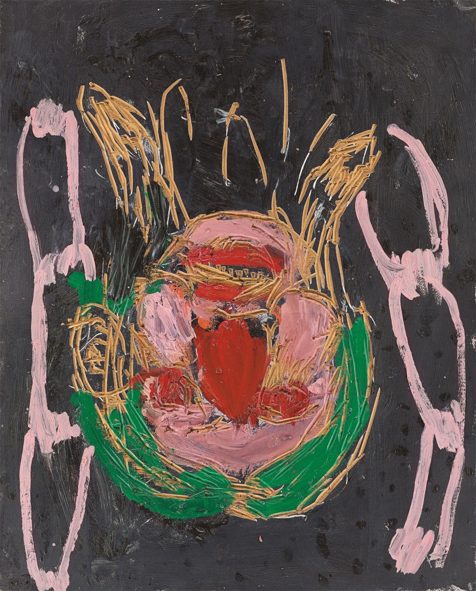 Georg Baselitz. „6 schöne, 4 häßliche Porträts: häßliches Porträt 9“. 1988