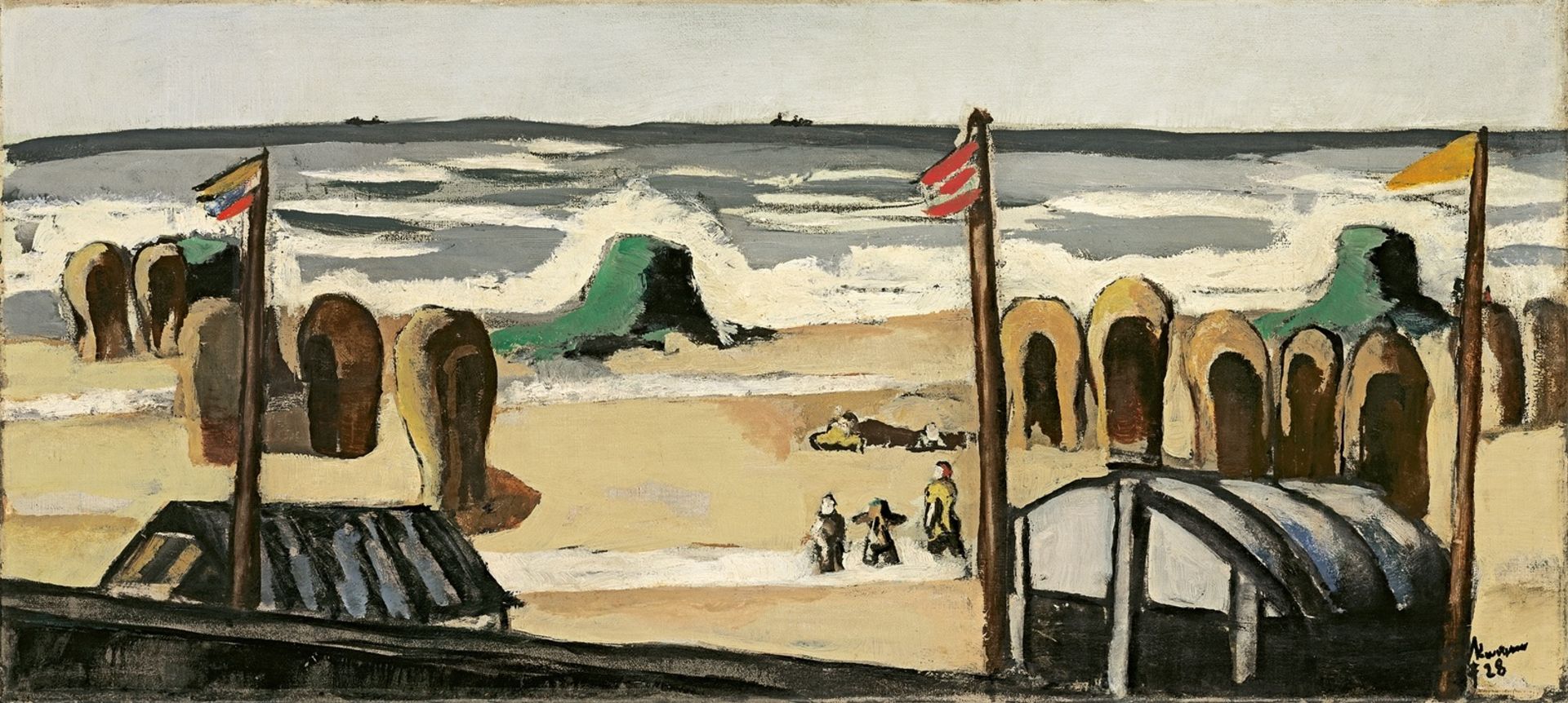 Max Beckmann. „Grauer Strand“. 1928