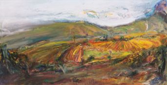 Johannes Heisig. Puyloubier landscape. 1997