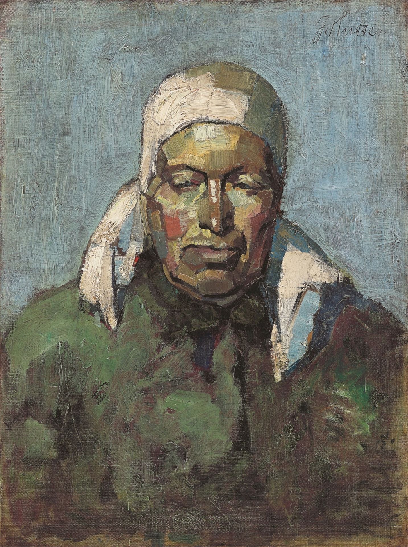 Joseph Kutter. Porträt einer Bäuerin. Um 1912/13