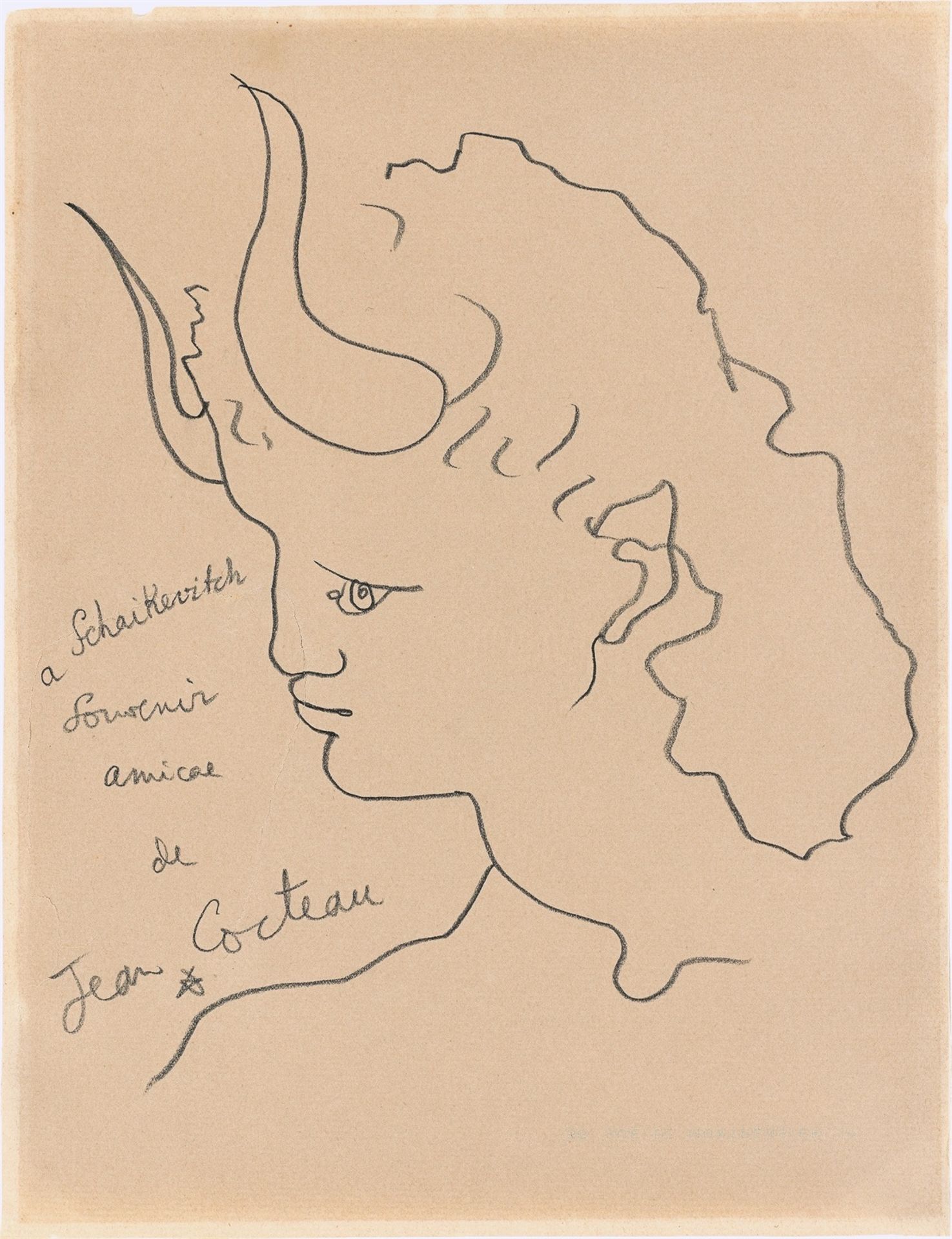 Jean Cocteau. „Faune“. Um 1940/44