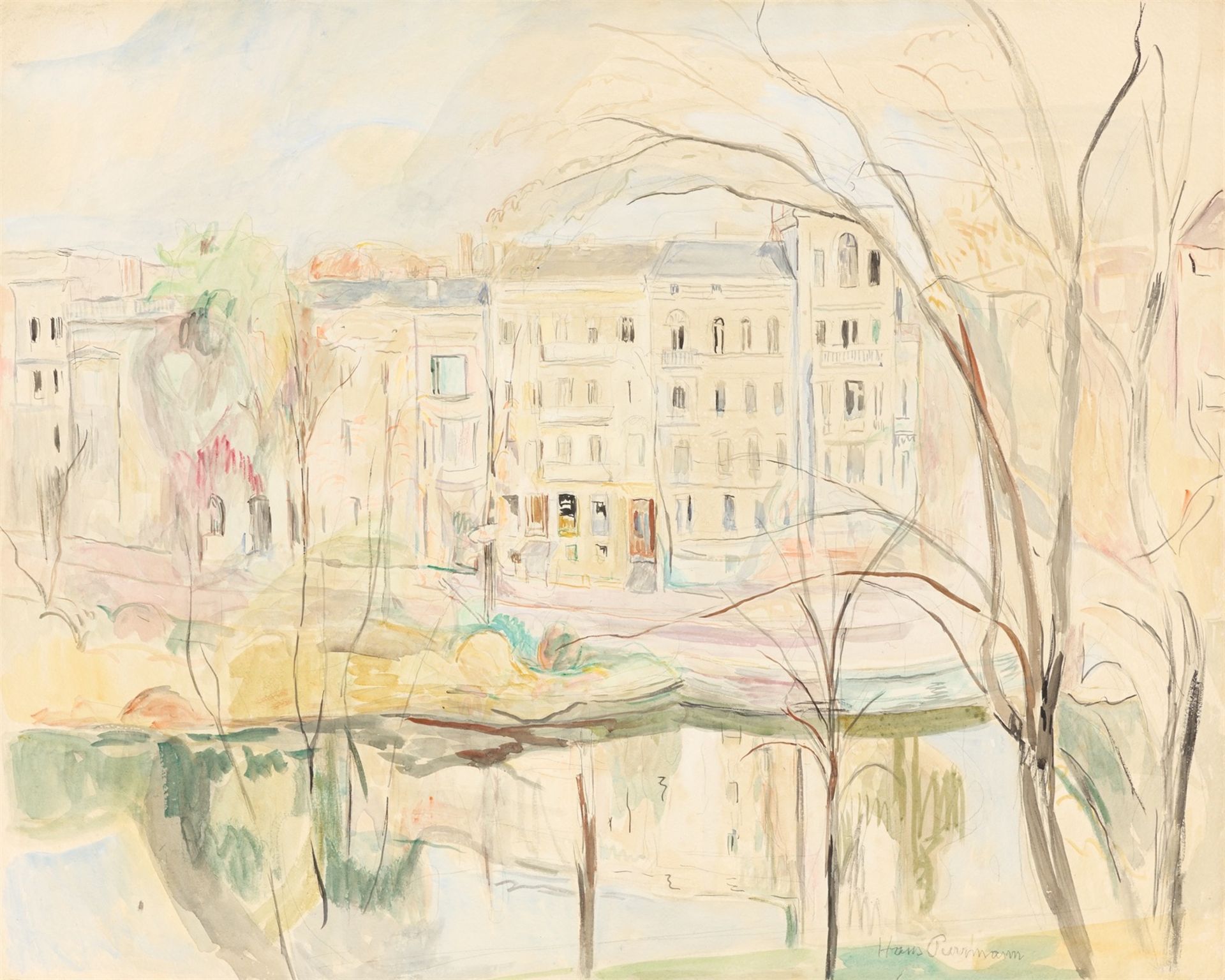 Hans Purrmann. „Lützow-Ufer, Berlin“. 1928