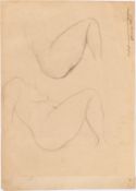 Gustav Klimt. „Zwei Studien eines mit hochgezogenem rechten Knie sitzenden Aktes“ (Fakultätsb…. 1901