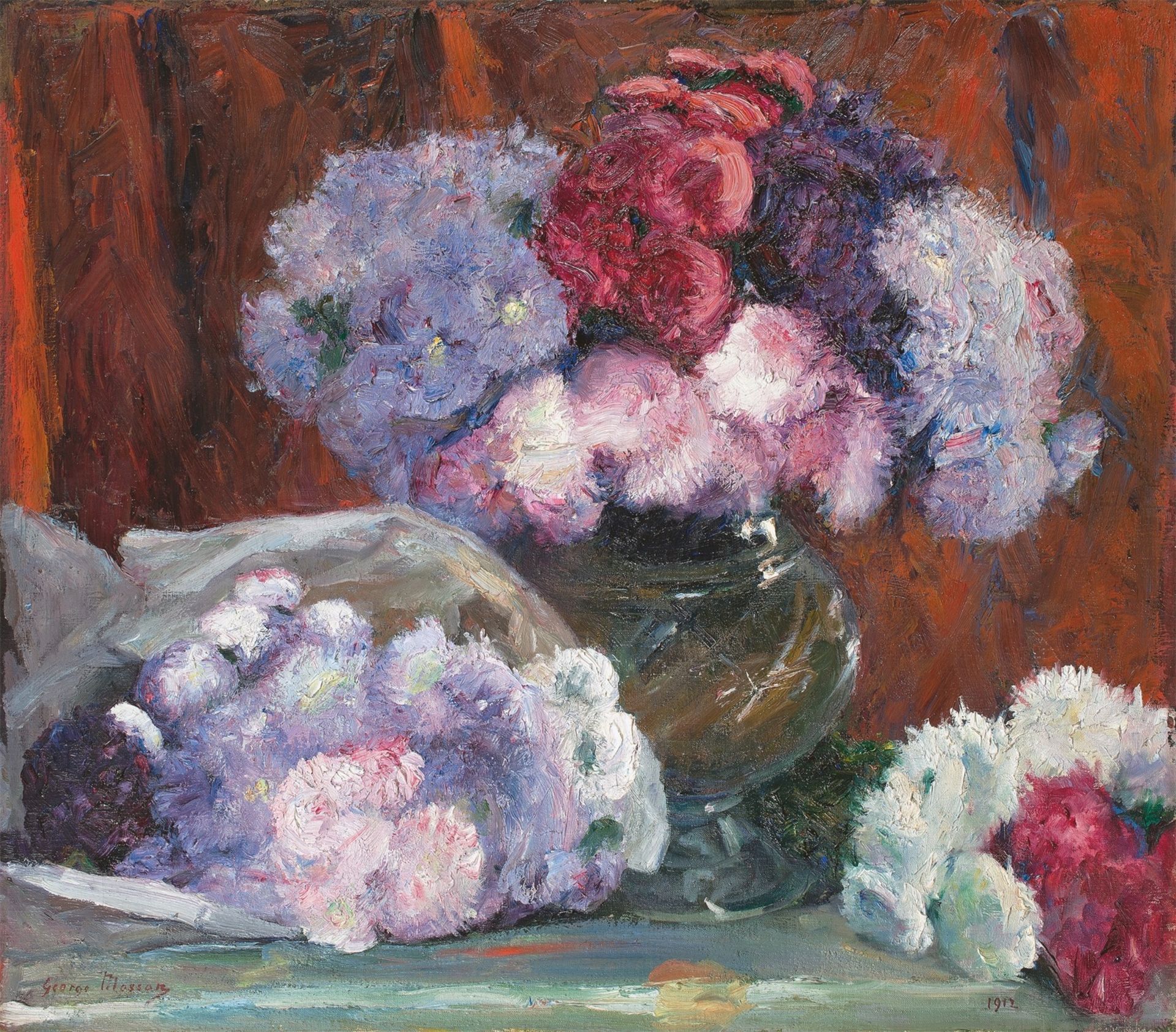 George Mosson. Blumenstillleben. 1912