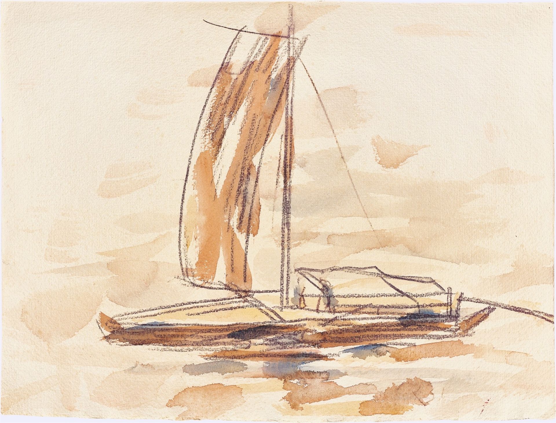 Christian Rohlfs. „Segelboot (Ascona)“. 1931
