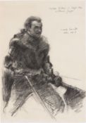 Lovis Corinth. Rudolf Rittner in the last act of Florian Geyer. 1906