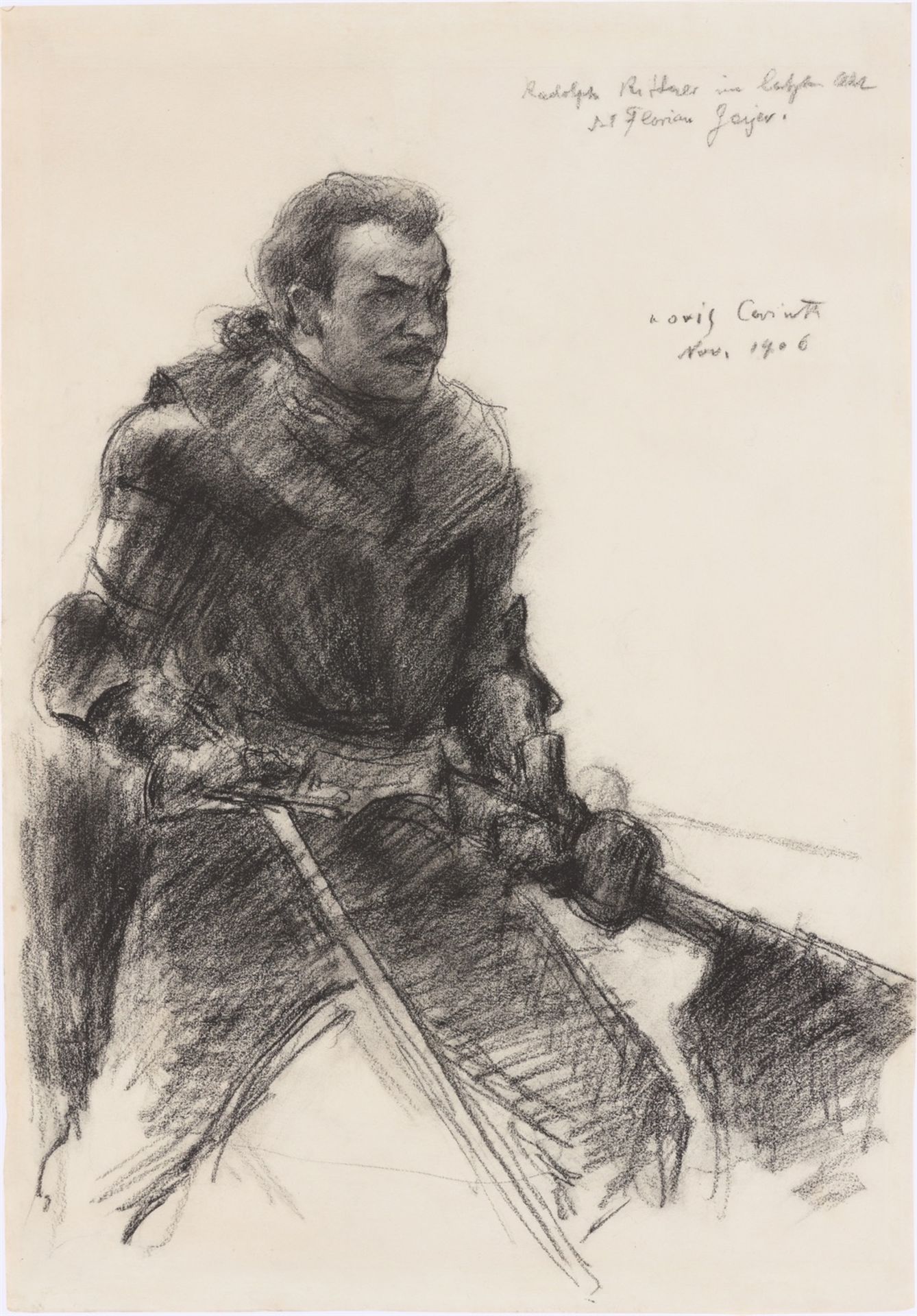 Lovis Corinth. Rudolf Rittner im letzten Akt des Florian Geyer. 1906