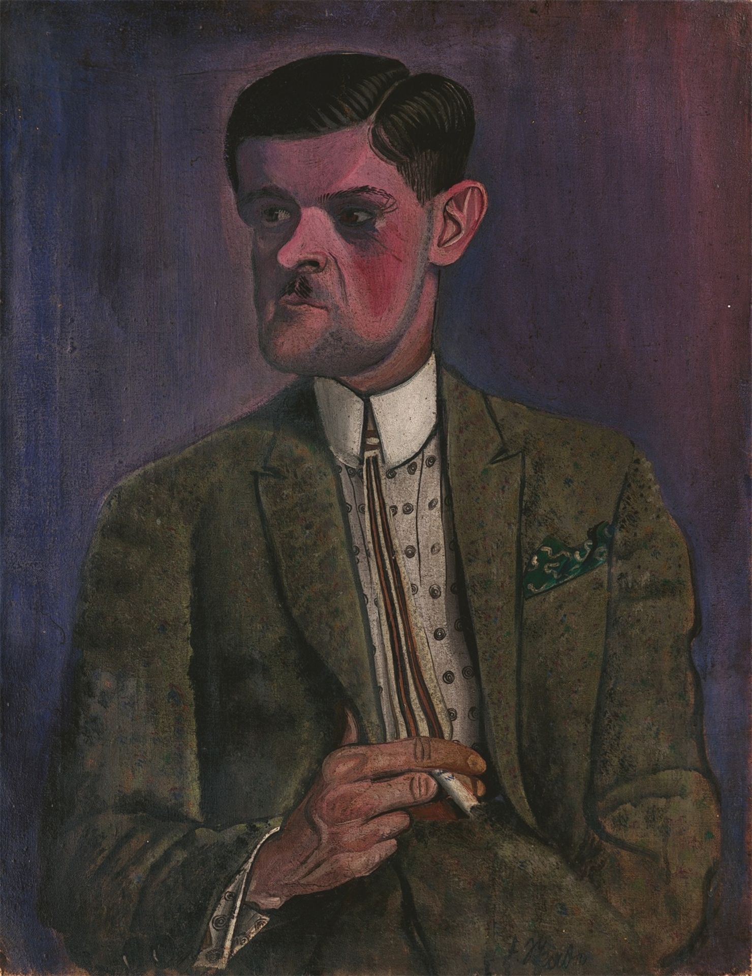 Fritz Skade. Portrait of a man. 1920s