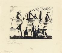 Lyonel Feininger. ”Fischerboote”. 1918