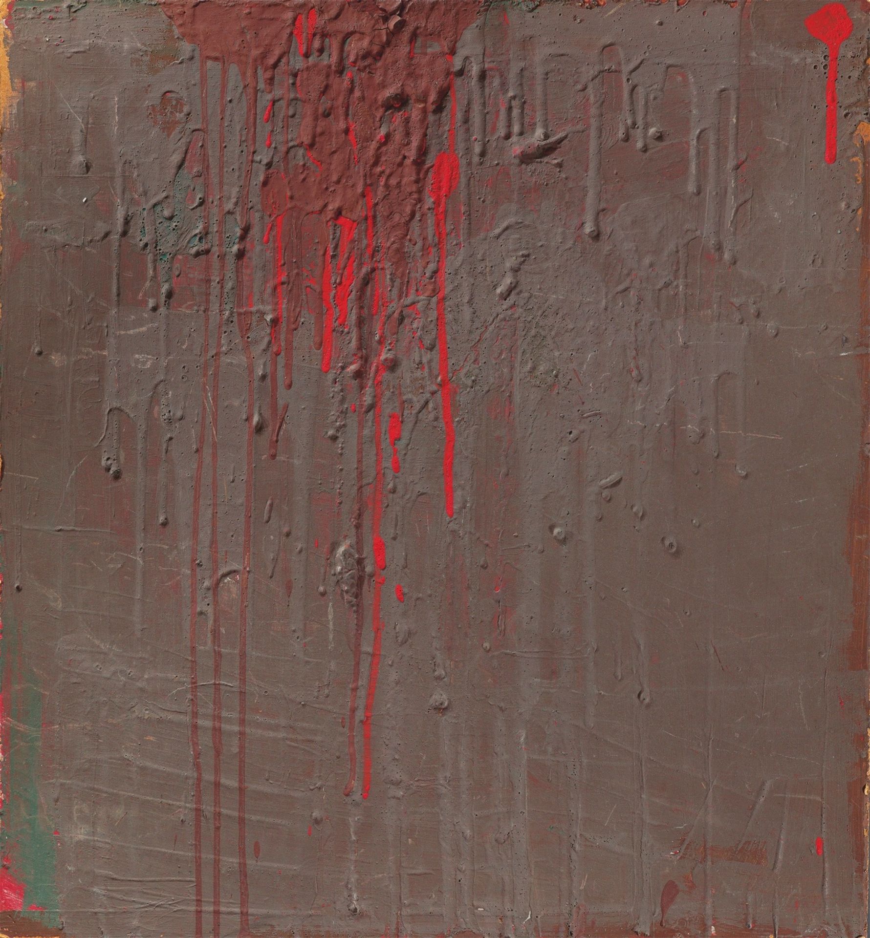 Hermann Nitsch. Ohne Titel (Schüttbild). 1960