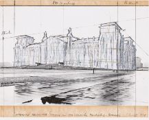 Christo. ”WRAPPED REICHSTAG (project for Der Deutsche Reichstag-Berlin)”. 1978
