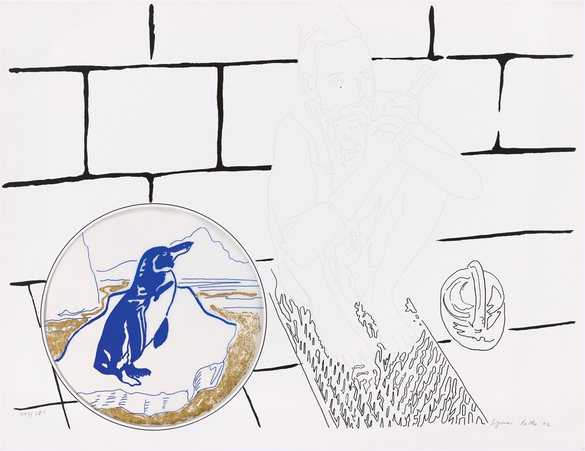 Sigmar Polke. „Ohne Titel [Schuldruck]“. 1972