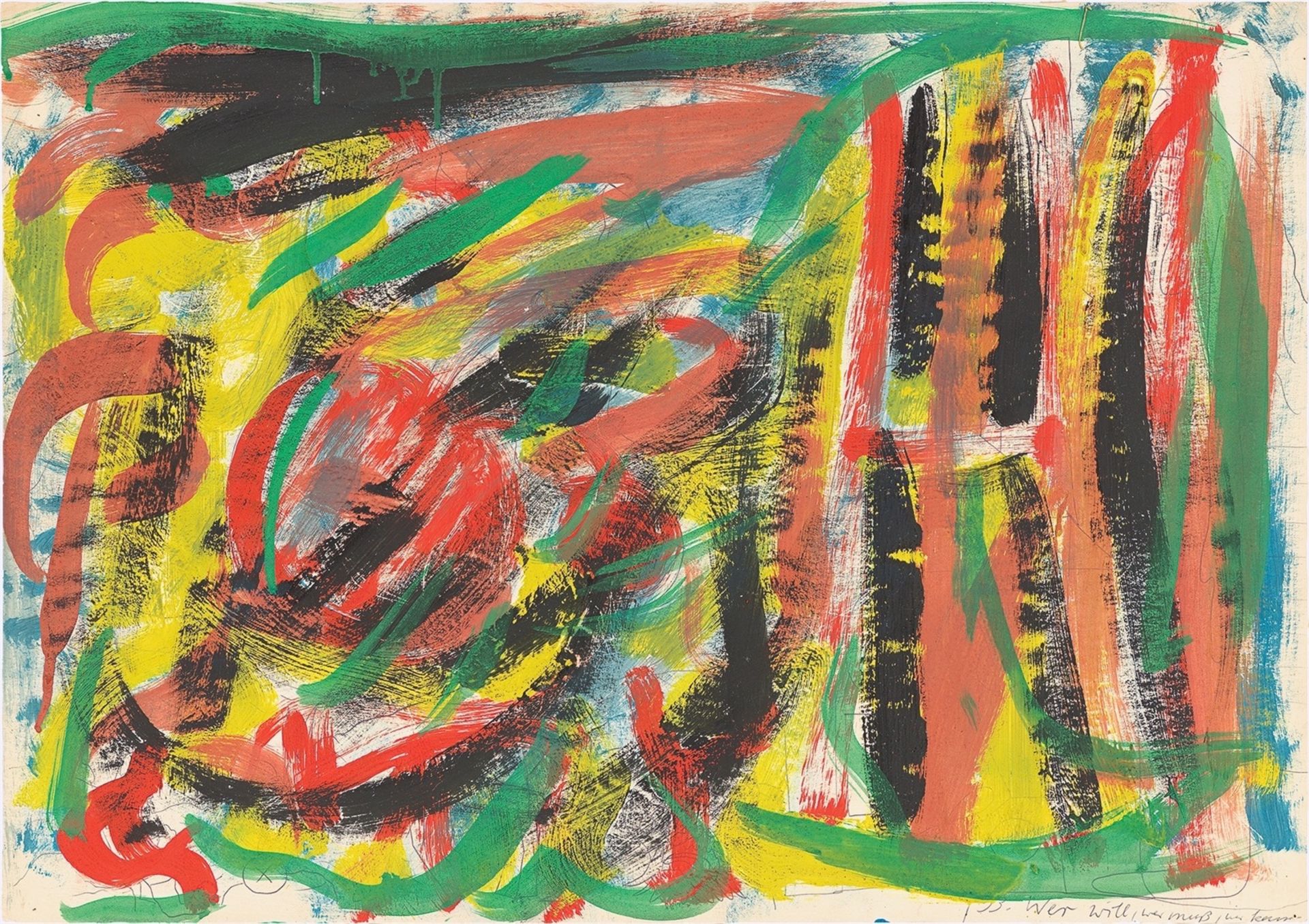 A.R. Penck. Untitled. 1975/76 - Image 6 of 10