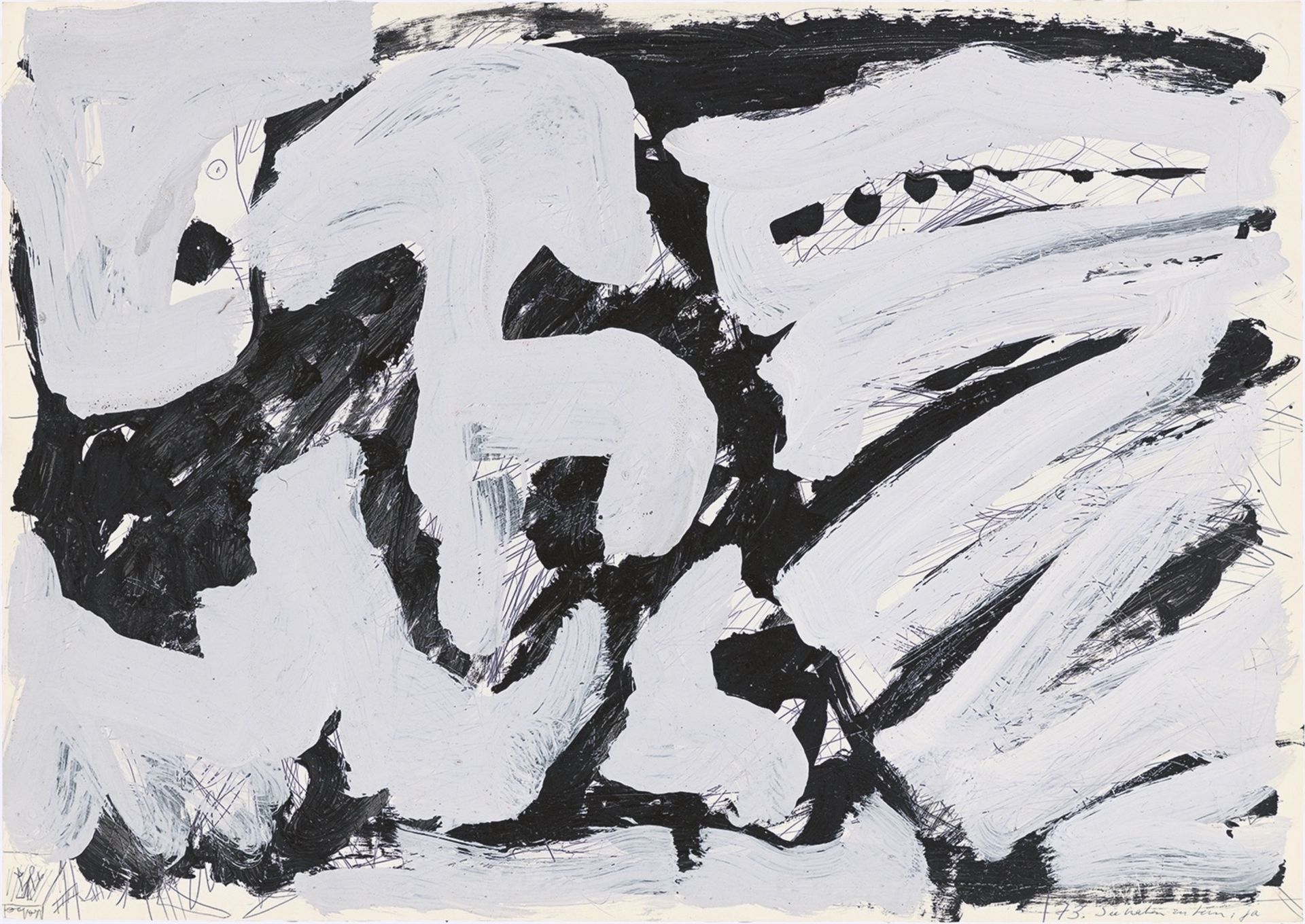 A.R. Penck. Untitled. 1975/76 - Image 5 of 10