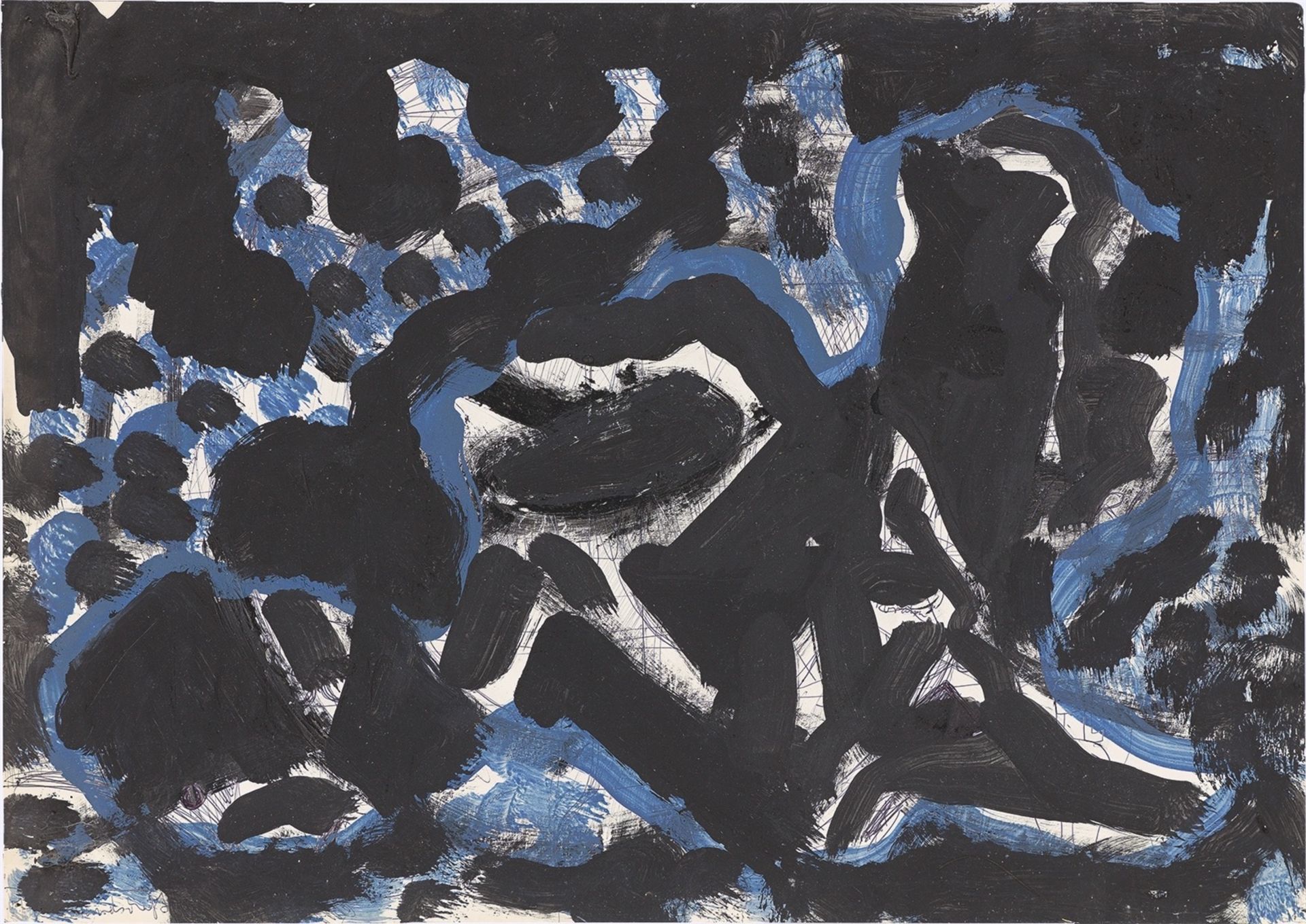 A.R. Penck. Untitled. 1975/76 - Image 7 of 10