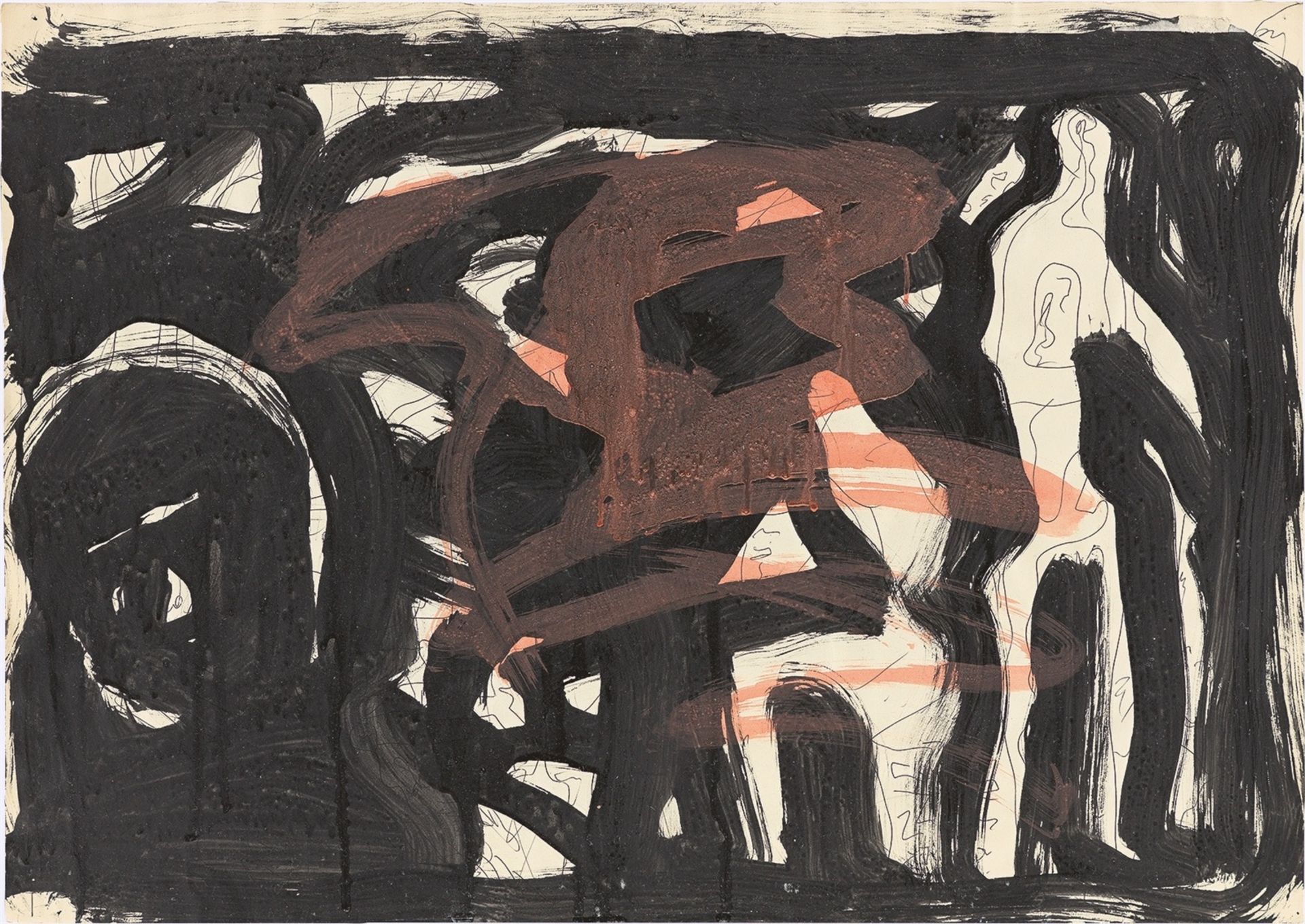 A.R. Penck. Untitled. 1975/76 - Image 3 of 10