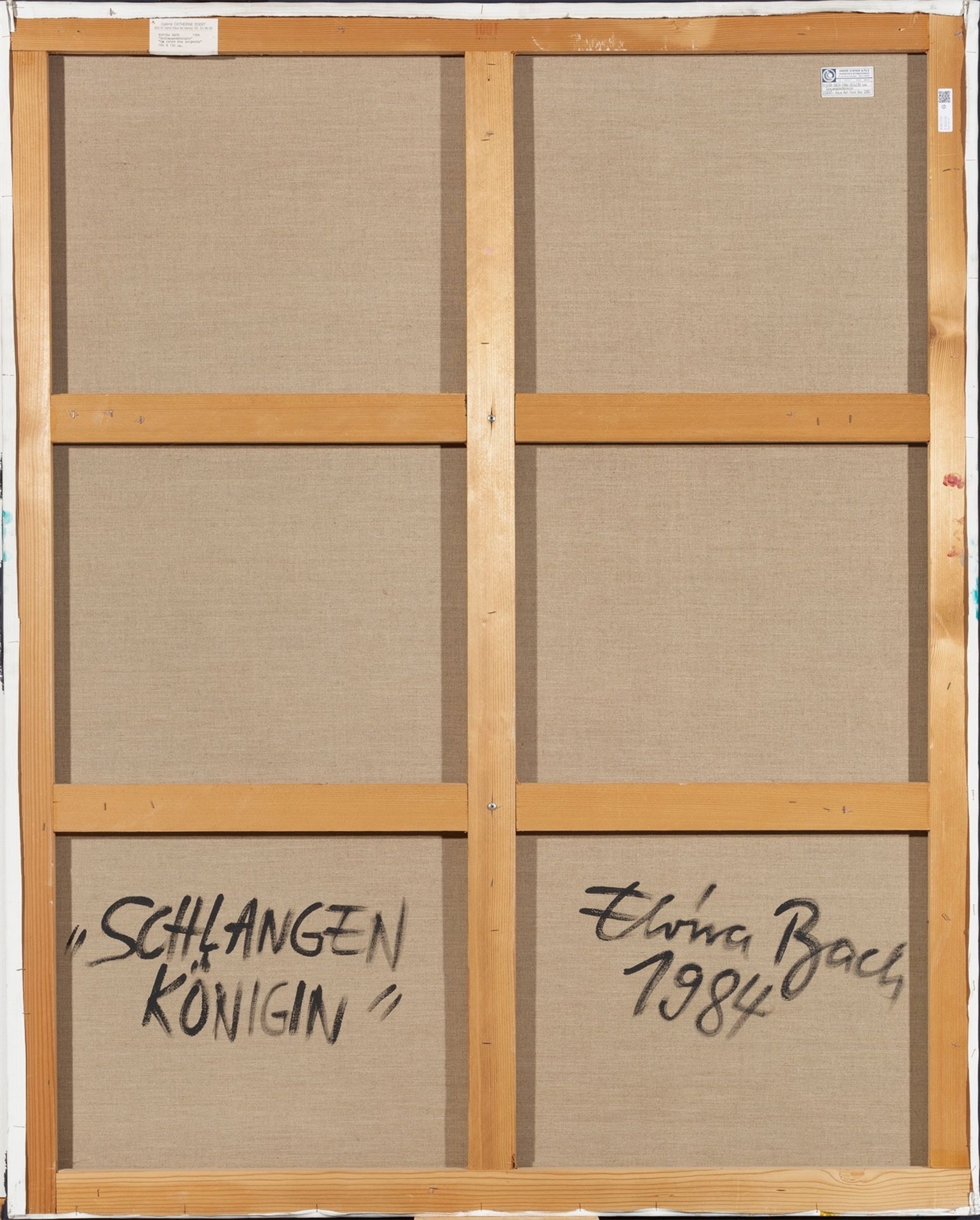 Elvira Bach. „SCHLANGENKÖNIGIN“. 1984 - Bild 2 aus 2