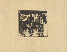 Lyonel Feininger. „Kanalbrücke“. 1919