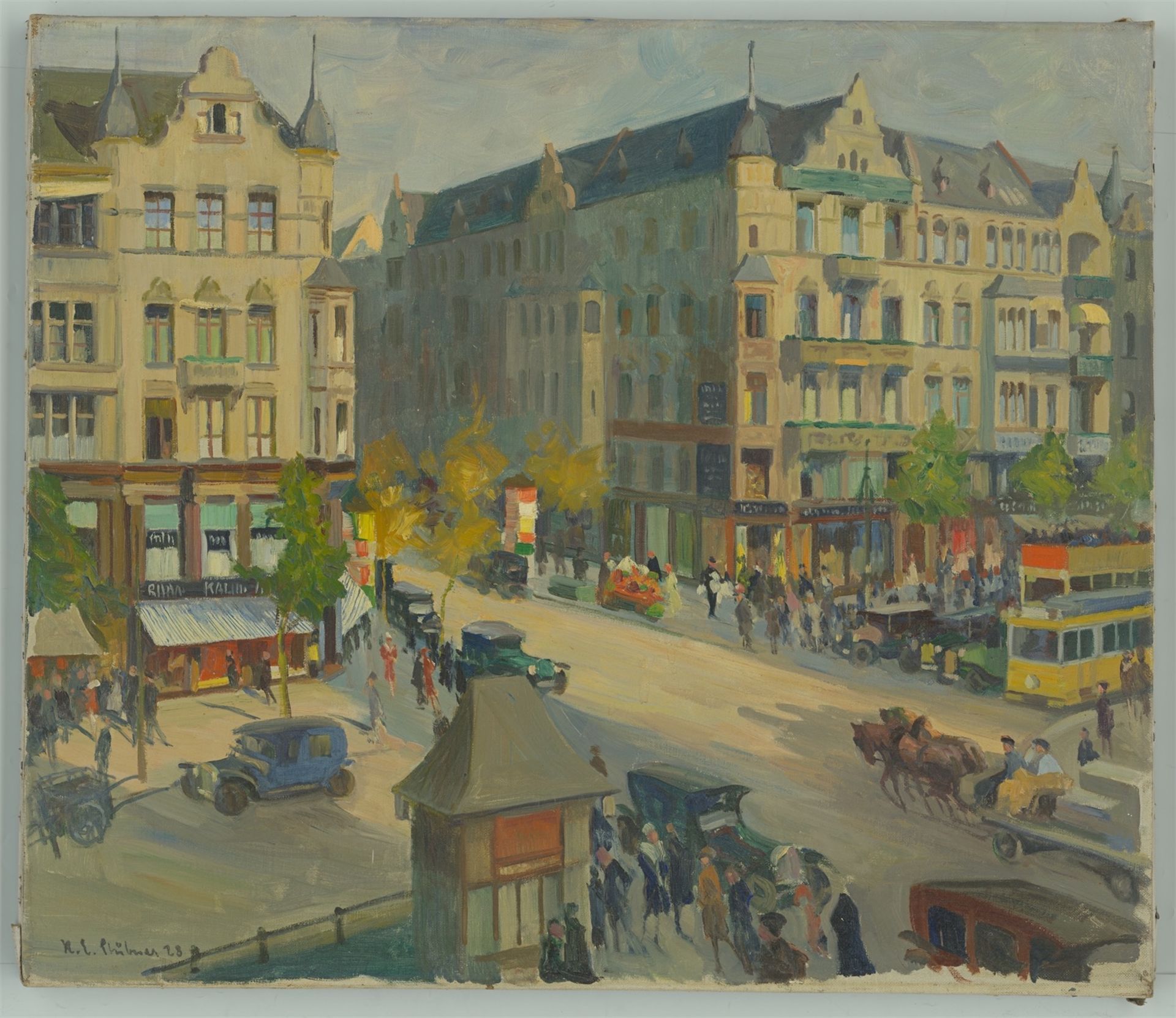 Robert Emil Stübner. ”Berlin, Tauentzien - Ecke Nürnberger Straße”. 1928 - Image 2 of 4