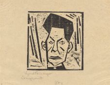 Lyonel Feininger. „Kopf eines Mannes“. 1918