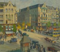 Robert Emil Stübner. „Berlin, Tauentzien - Ecke Nürnberger Straße“. 1928