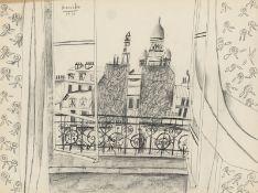 Dietmar Lemcke. „Blick aus dem Fenster (Paris)“. 1955