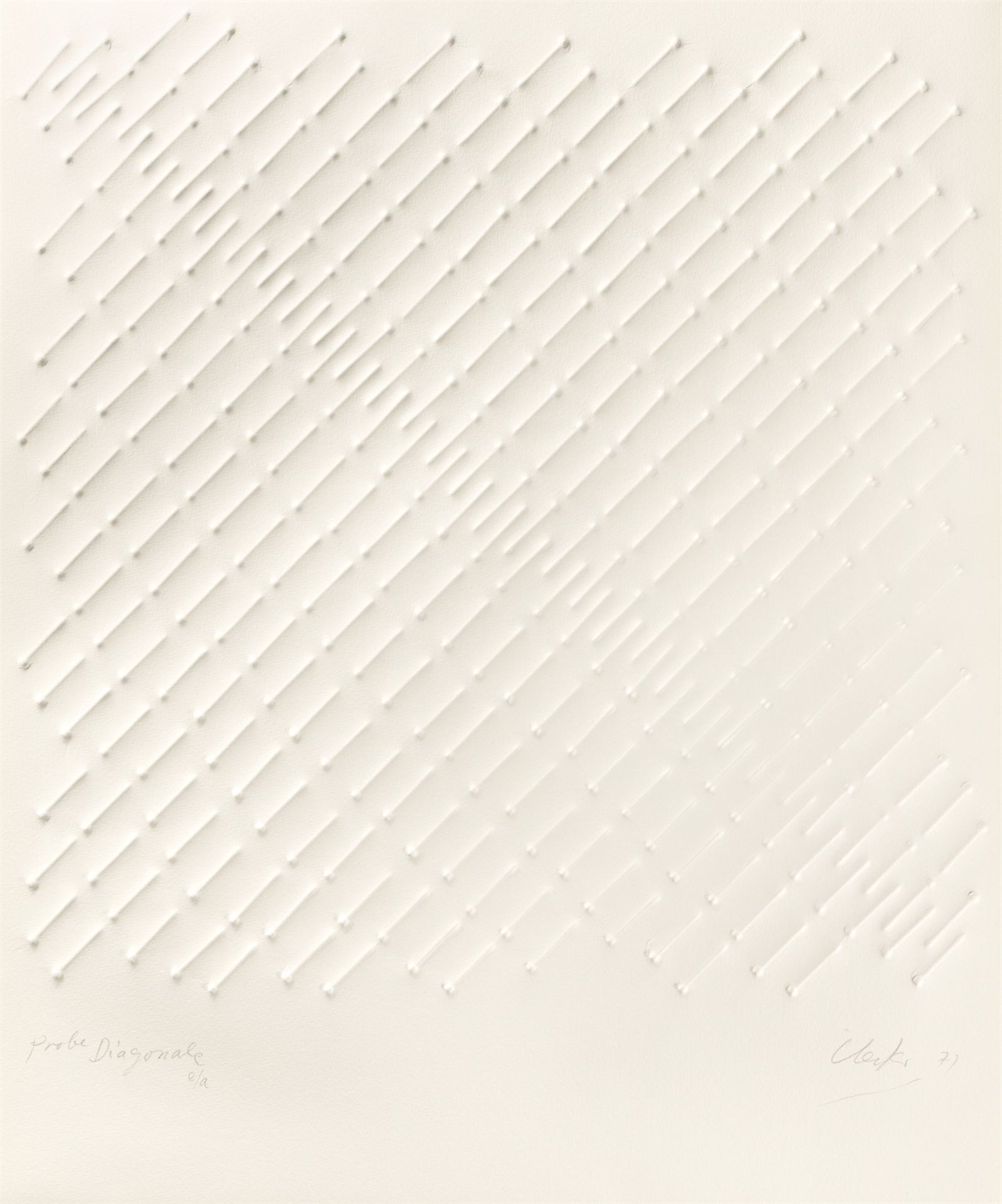 Günther Uecker. „Diagonale“. 1971