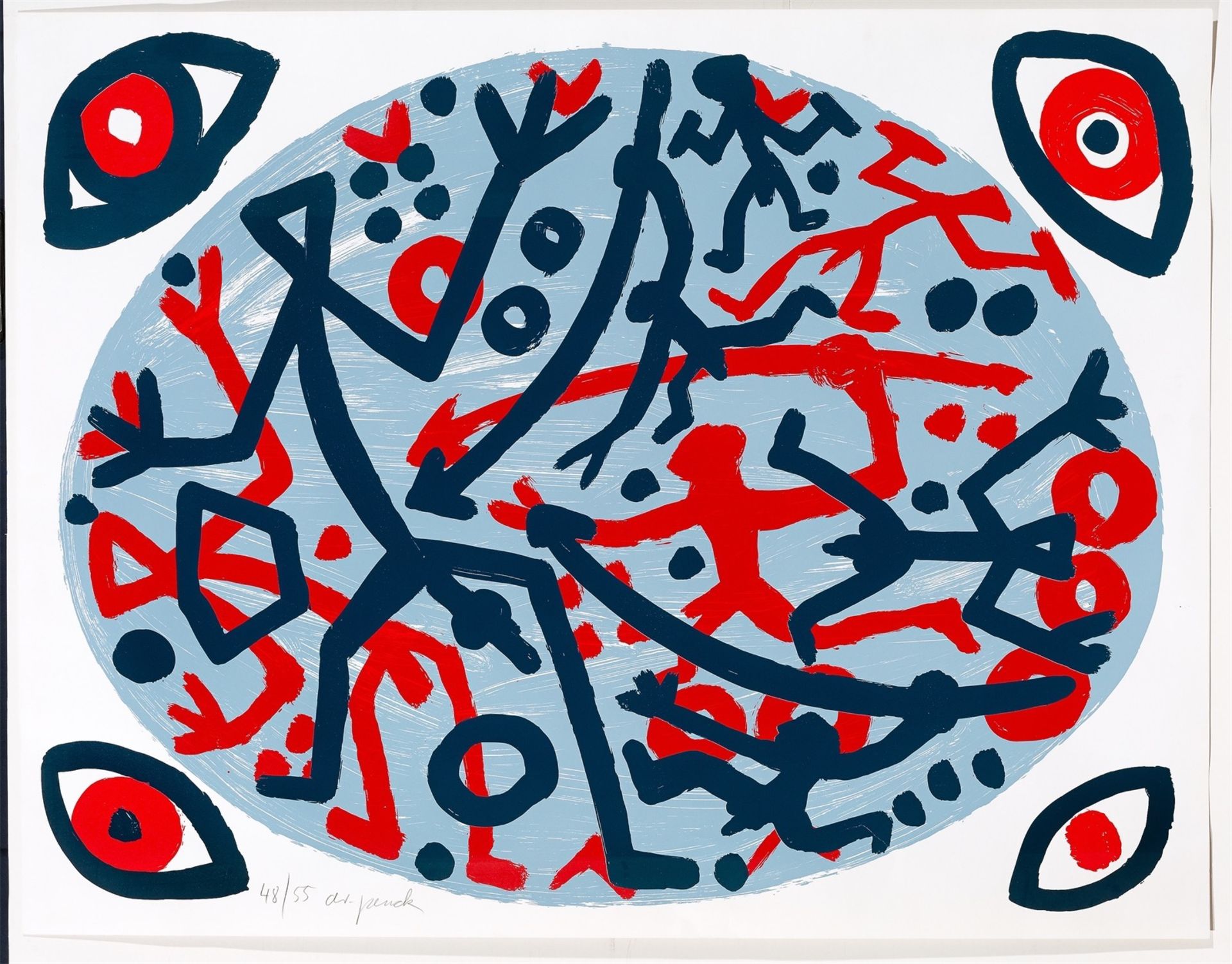 A.R. Penck. Ohne Titel. - Bild 2 aus 3