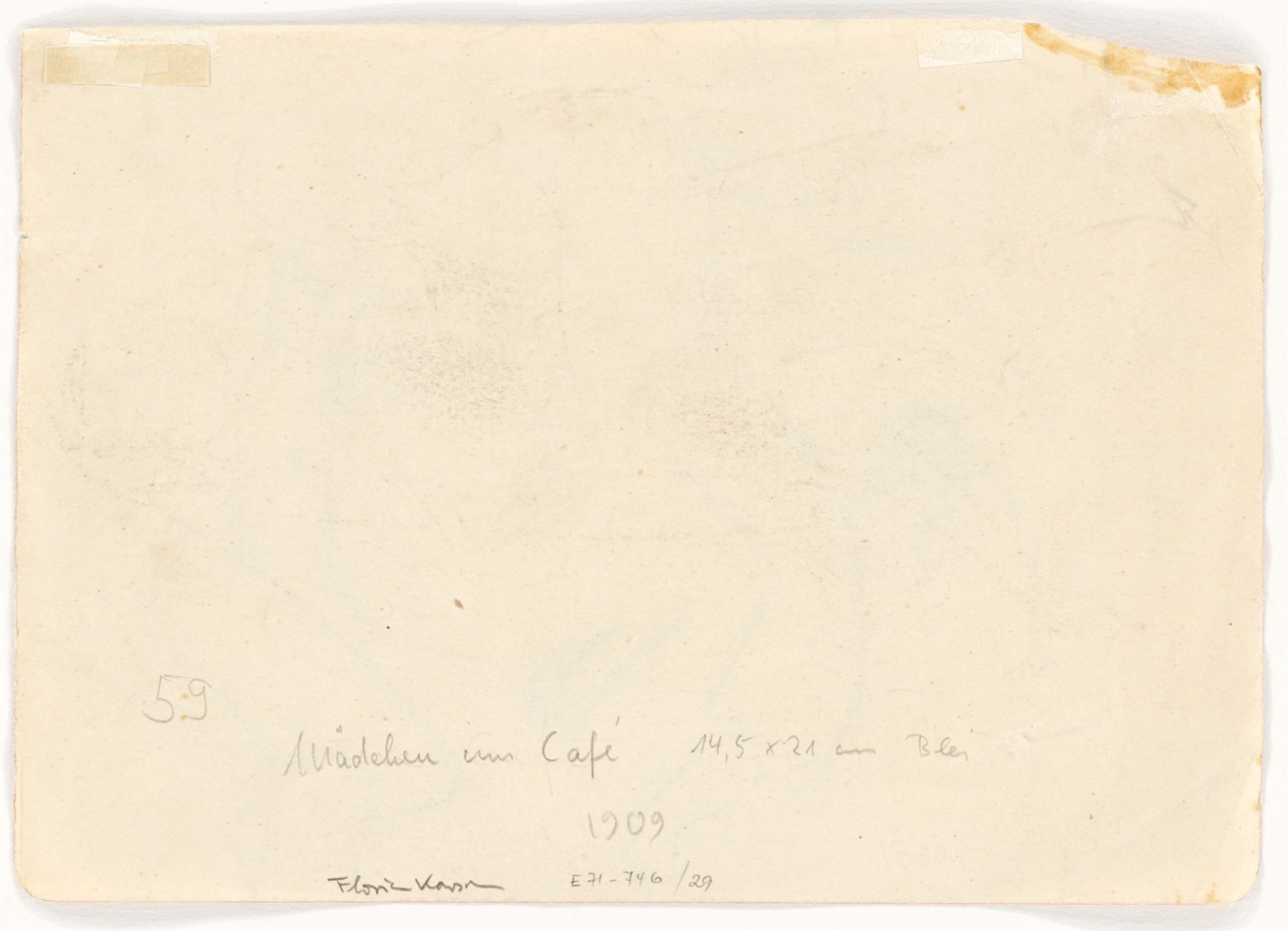 Ernst Ludwig Kirchner. Im Café. 1909 - Bild 3 aus 4