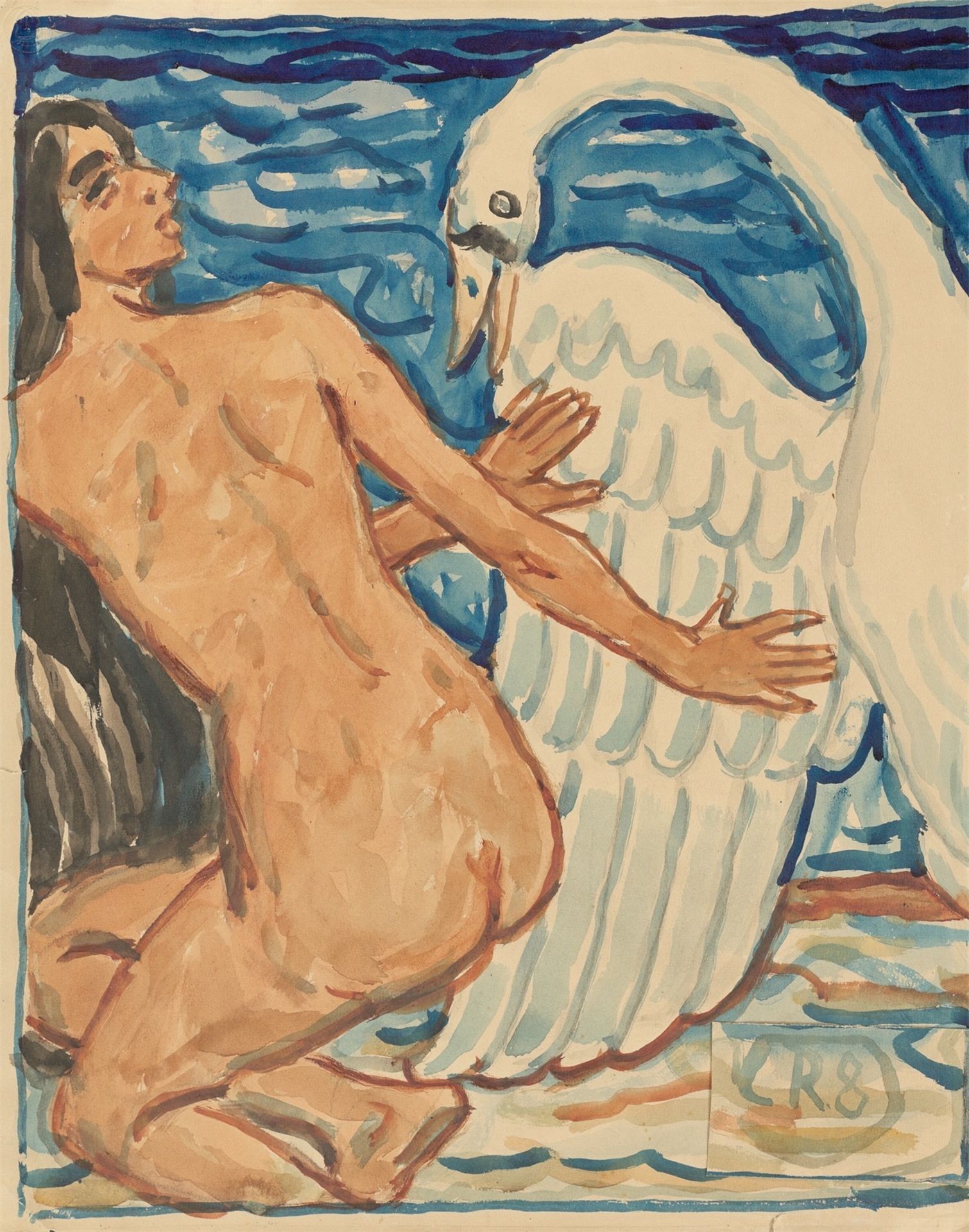 Christian Rohlfs. „Leda mit Schwan“. 1908