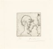Pablo Picasso. "Caricature". 1958
