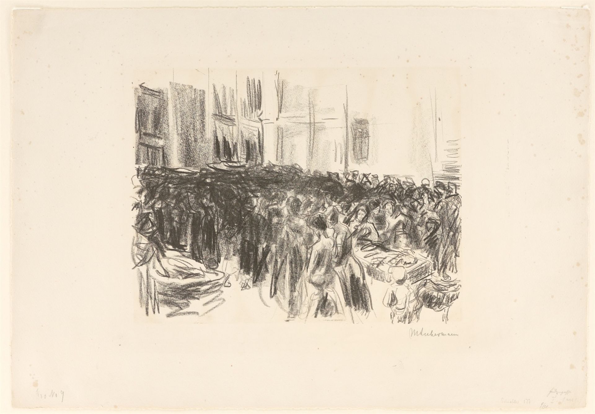 Max Liebermann. „Judengasse“. 1912 - Bild 2 aus 3