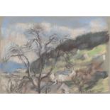 Lotte Laserstein. Landschaft bei Bad Schwalbach. 1964