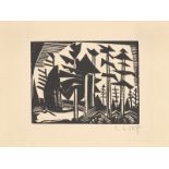 Karl Schmidt-Rottluff. „Russischer Wald“. 1918