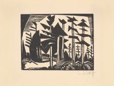 Karl Schmidt-Rottluff. ”Russischer Wald”. 1918