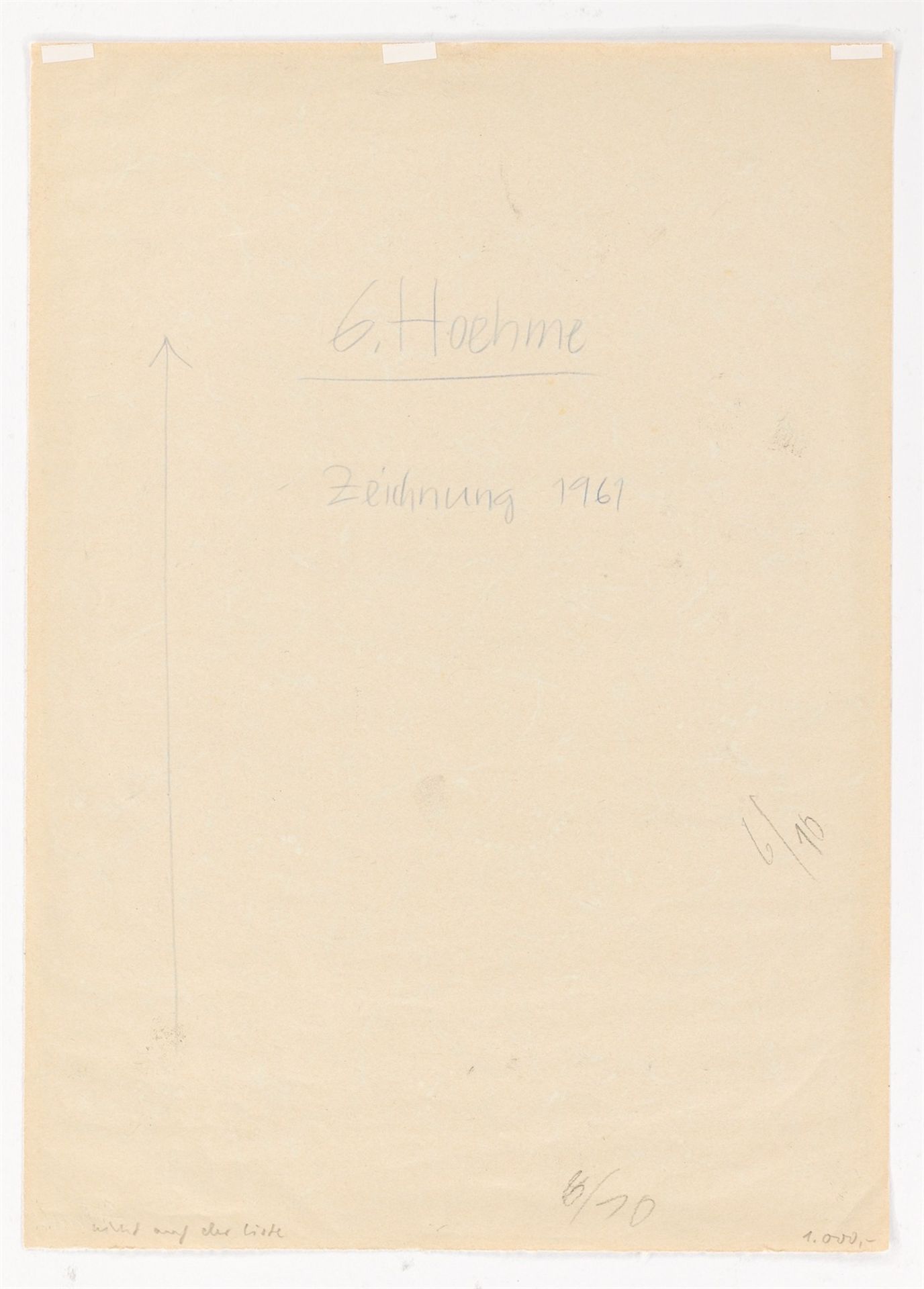Gerhard Hoehme. „Ohne Titel“. 1961 - Bild 3 aus 4