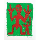 A.R. Penck. „O.T. Peace“. Um 1995