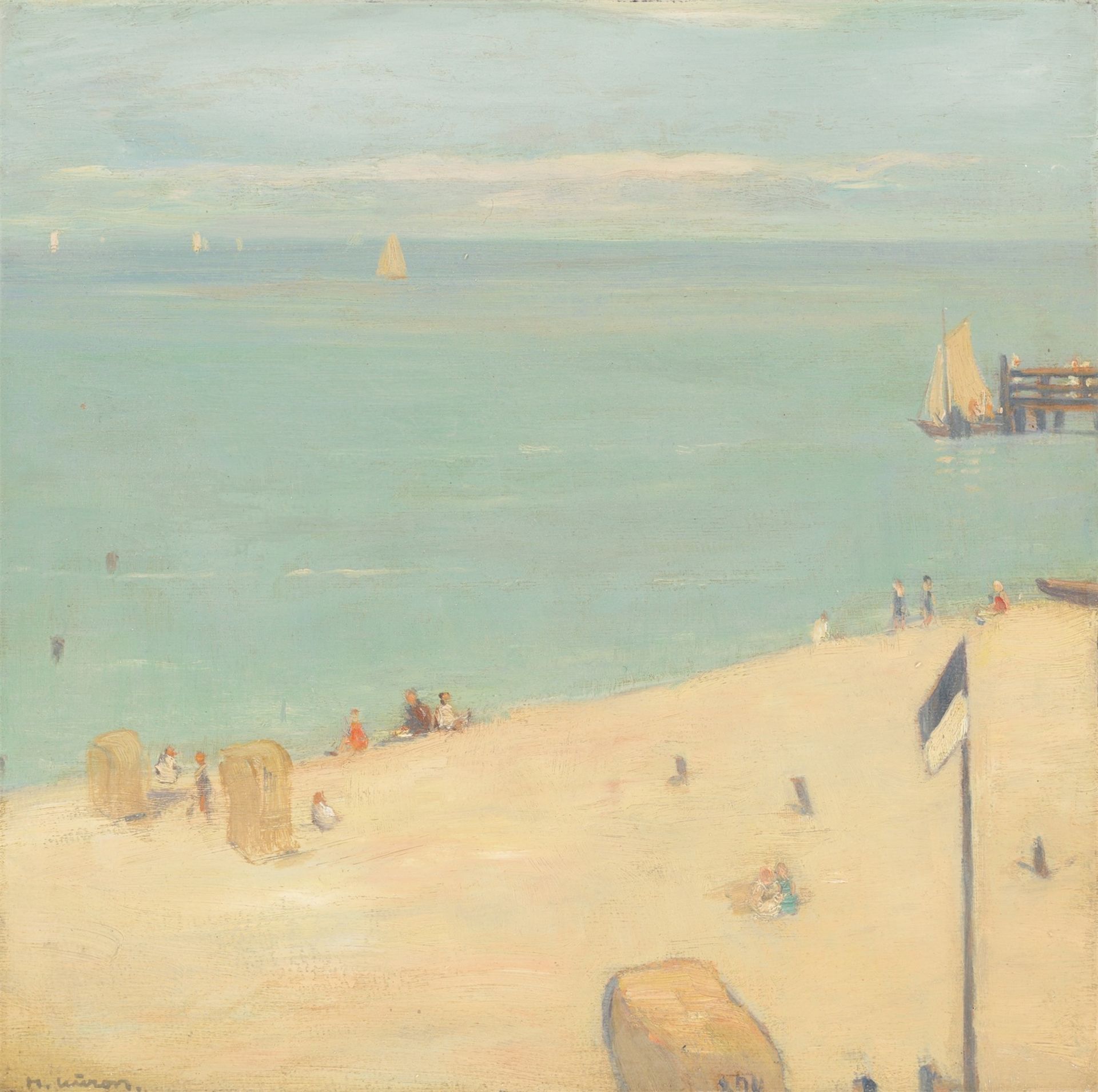 Herbert Kuron. Ostseestrand.