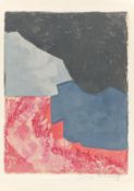 Serge Poliakoff. "Komposition in Rot, Grau und Schwarz". 1960