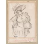 Heinrich Zille. Sitzende.