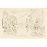 Hans Purrmann. „Teich mit Ruderboot“. 1925