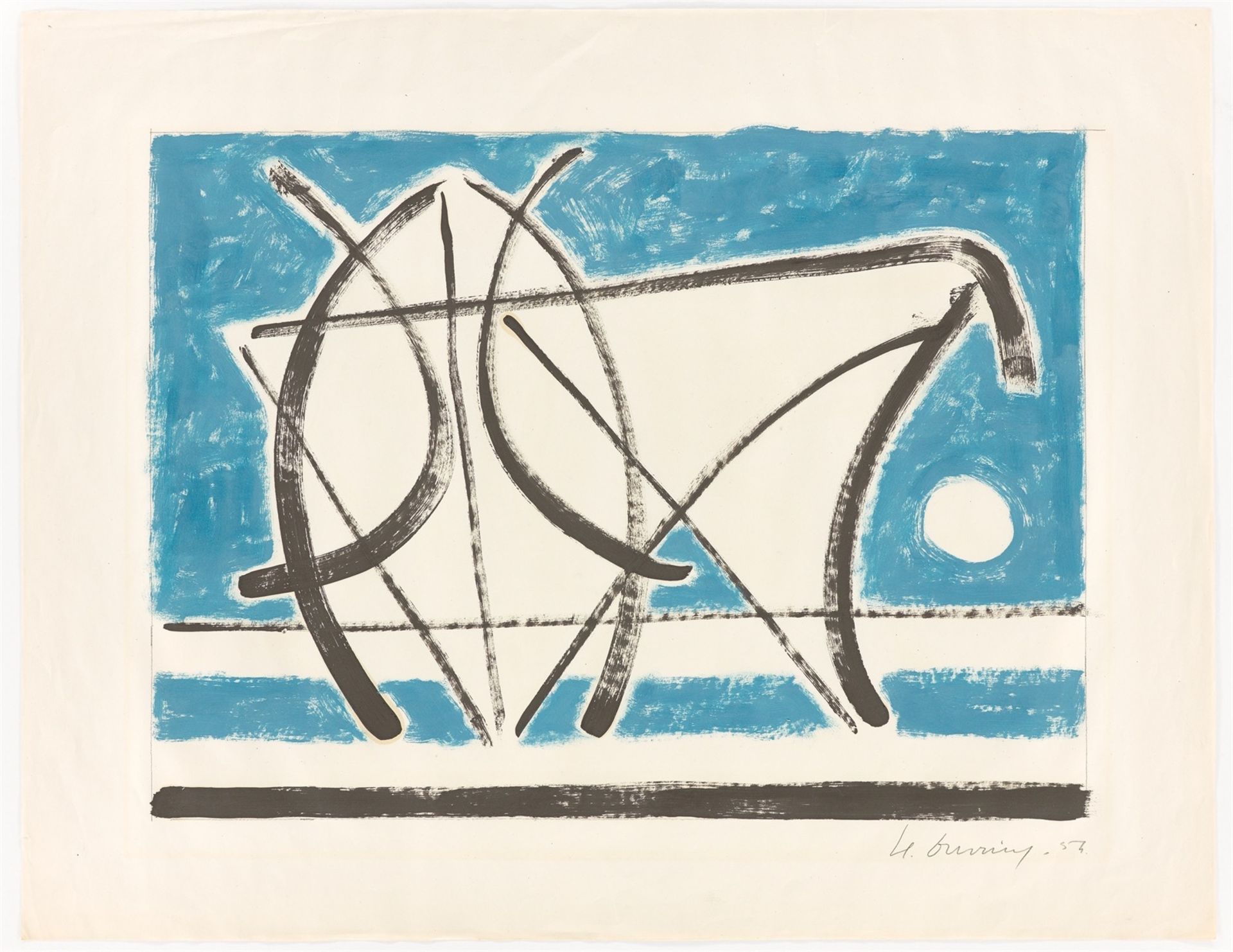 Heinrich Maria Davringhausen. Ohne Titel. 1957 - Bild 2 aus 4