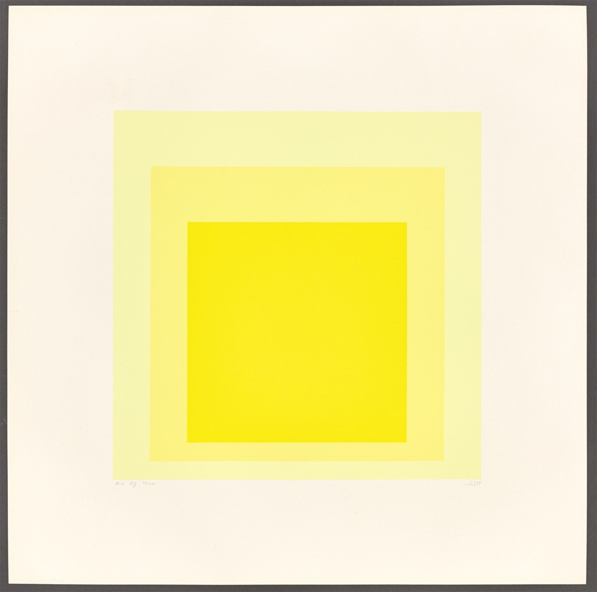 Josef Albers. "EK Ig". 1970 - Bild 2 aus 3