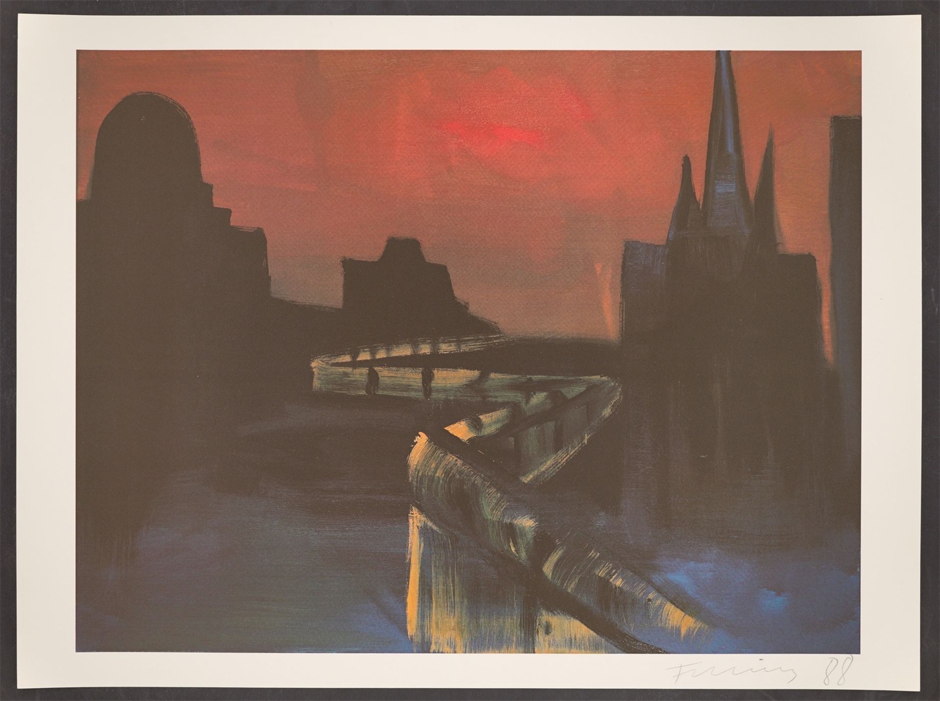 Rainer Fetting. Berliner Mauer. 1988 - Bild 2 aus 3