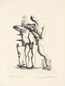 Ossip Zadkine. ”Hauteurs immaginibles ou l'homme combat” / ”L'infortune”. 1967