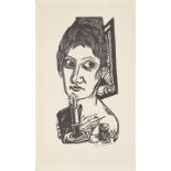 Max Beckmann. „Frau mit Kerze“. 1920