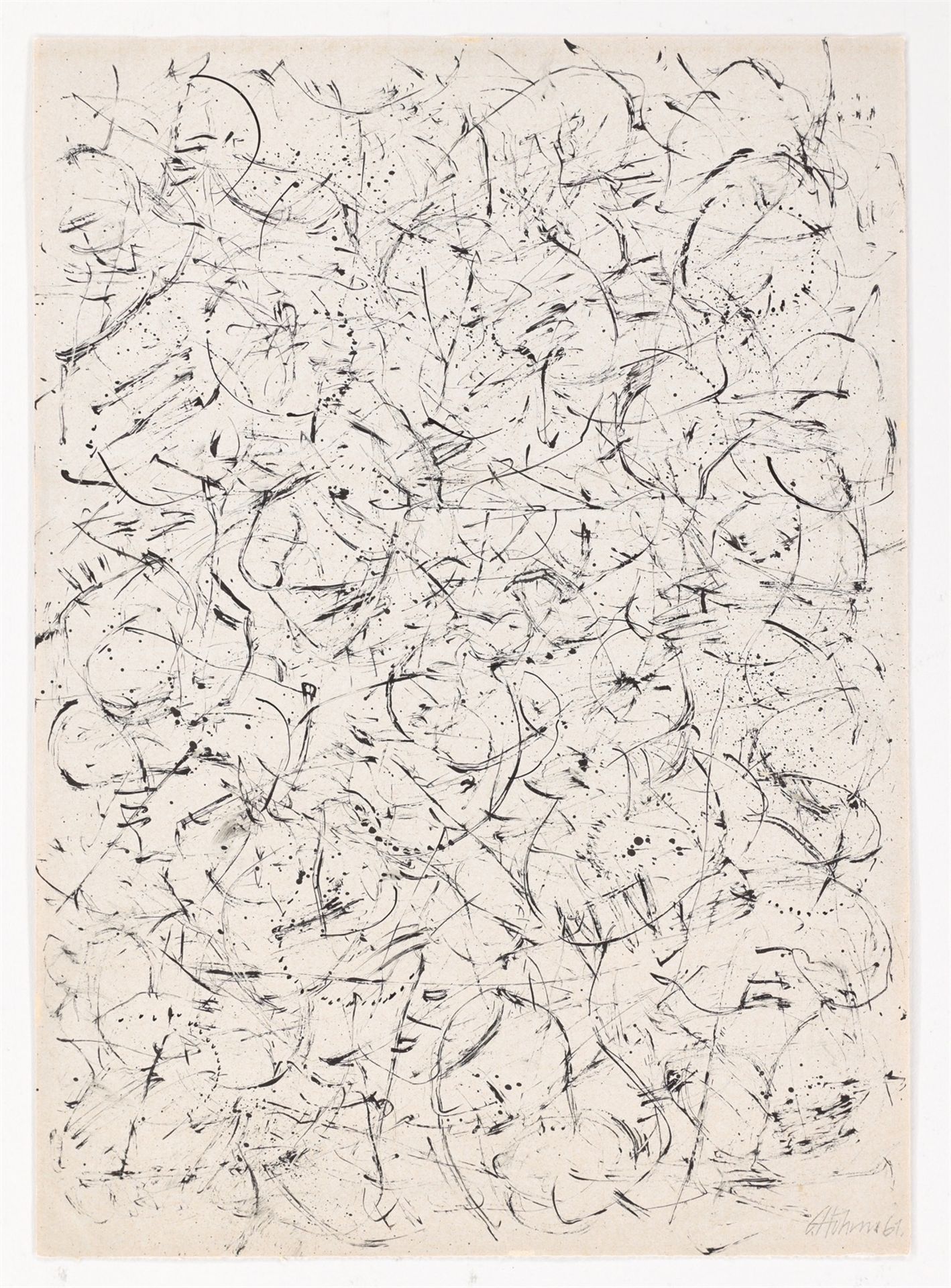 Gerhard Hoehme. „Ohne Titel“. 1961 - Bild 2 aus 4