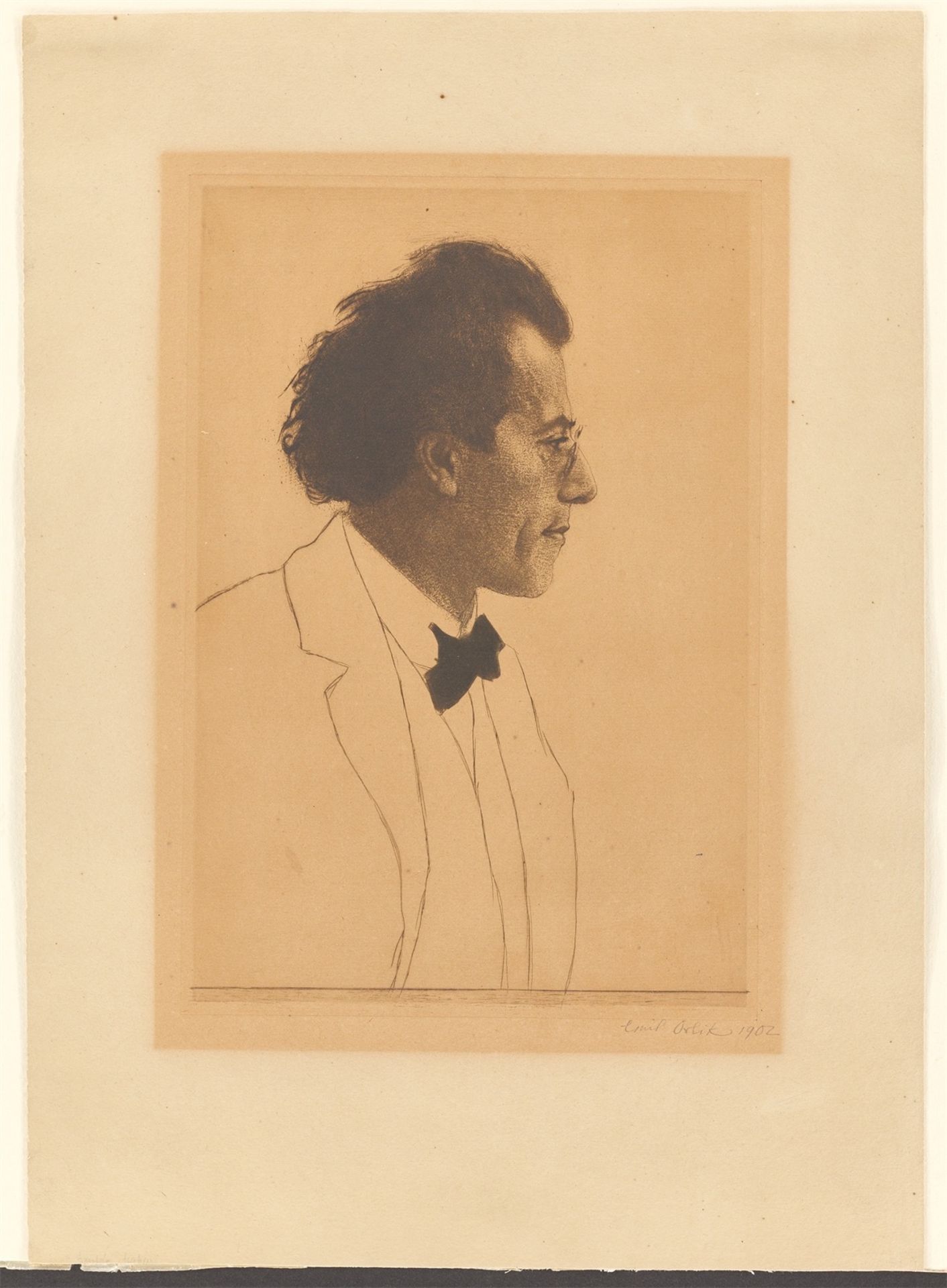 Emil Orlik. Gustav Mahler. 1902 - Bild 2 aus 3