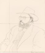 David Hockney. ”Henry Geldzahler with Hat”. 1976