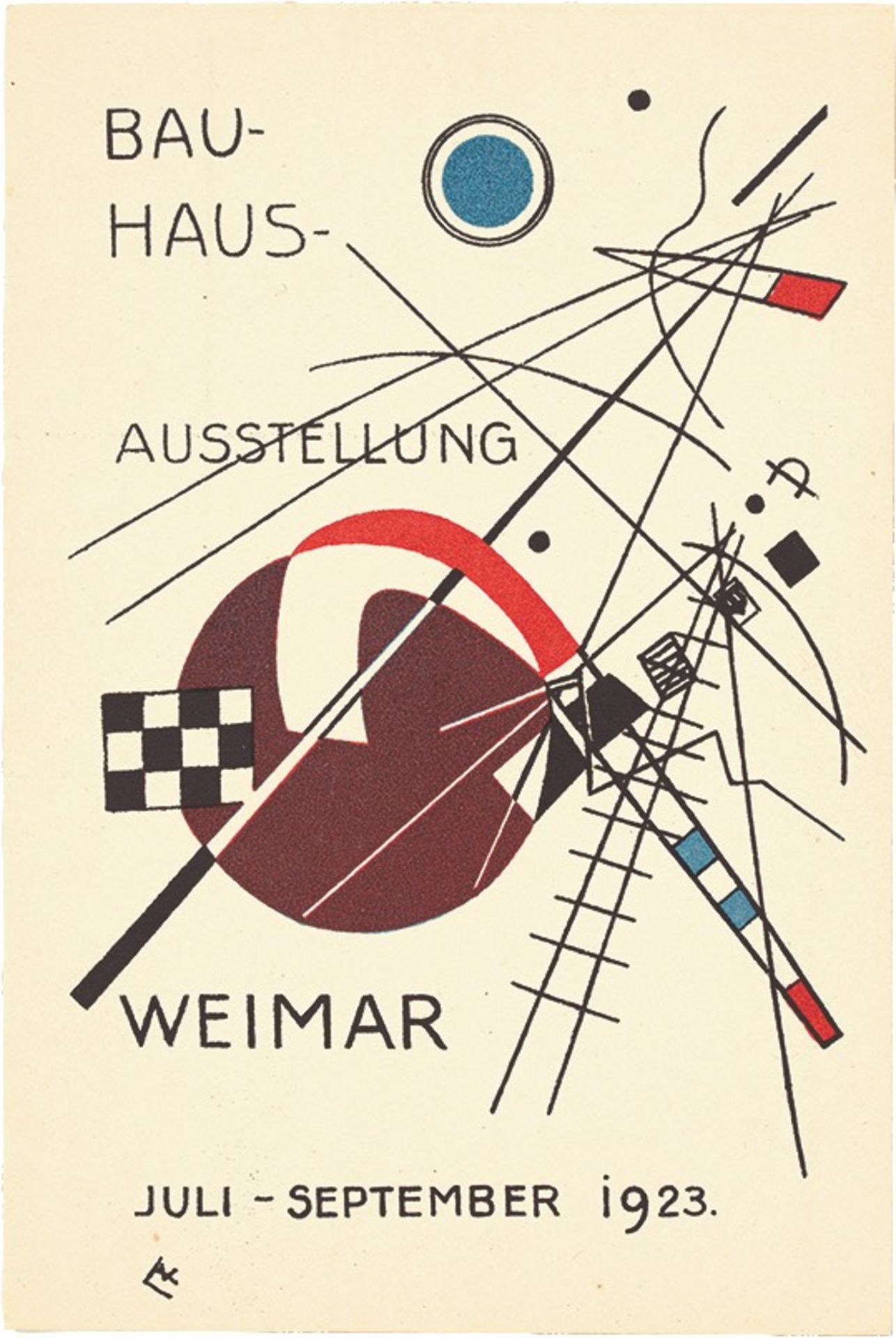 Bauhaus. „Ausstellung Weimar 1923“ – 20 Postkarten verschiedener Bauhaus-Künstler. 1923 - Bild 3 aus 20